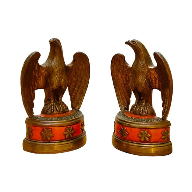 Vintage Federal Bald Eagle Bookends Set – House of Andaloo