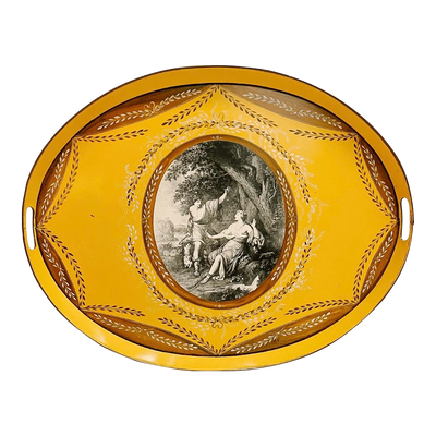 X-Large 1950s Italian Toleware Butler Tray