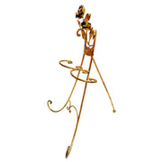 1960s Italian Gold Tole Standing Display Easel
