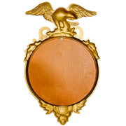 Vintage American Federal Convex Mirror, Gold Finish 1
