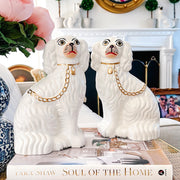 Pair Of Staffordshire Style Spaniel Mantle Dogs