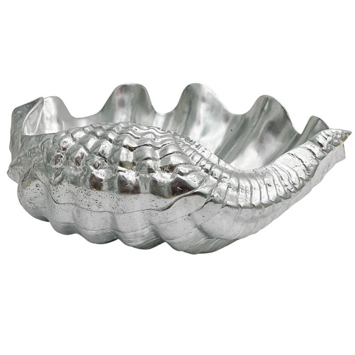 1980 Oversized Arthur Court Aluminum Clam Shell Bowl