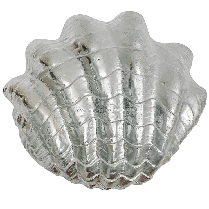 1980 Oversized Arthur Court Aluminum Clam Shell Bowl