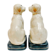 Pair Of Staffordshire Style Labrador Dog Figurines