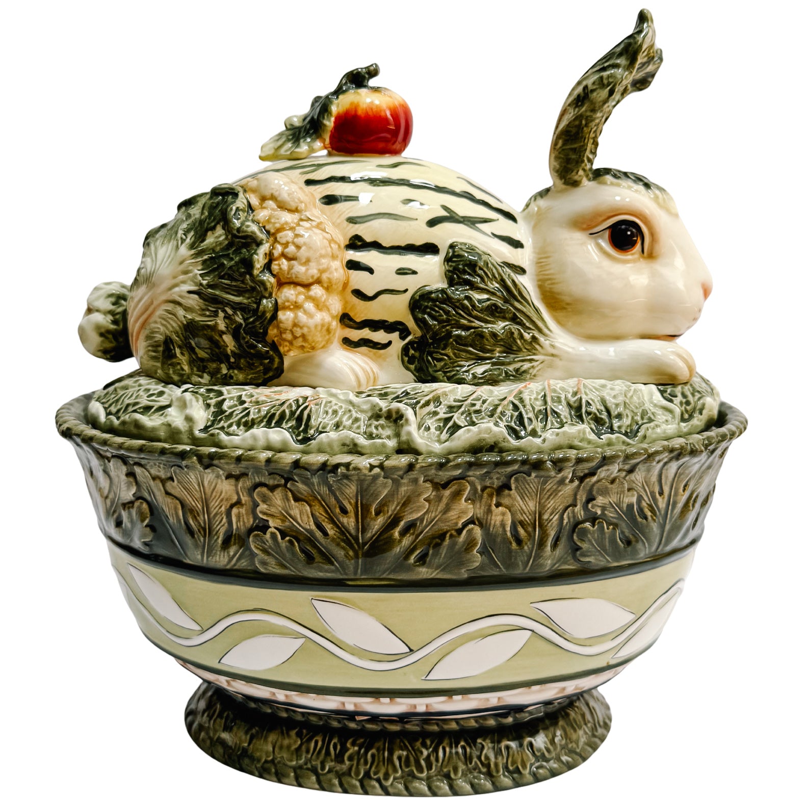 Vintage Fitz and Floyd Vista Bella Rabbit Tureen with Lid – House