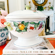 Vintage Italian Footed Soup Tureen For Neiman Marcus