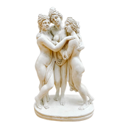 Vintage Plaster Sculpture of the Three Graces