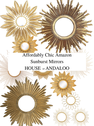 Affordably Chic Sunburst Mirrors On Amazon Right Now
