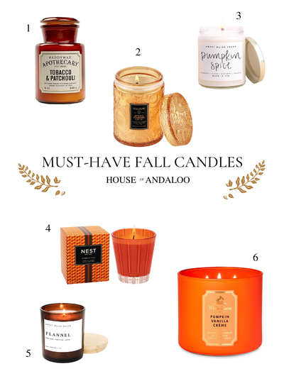 Must-Have Fall Scented Candles