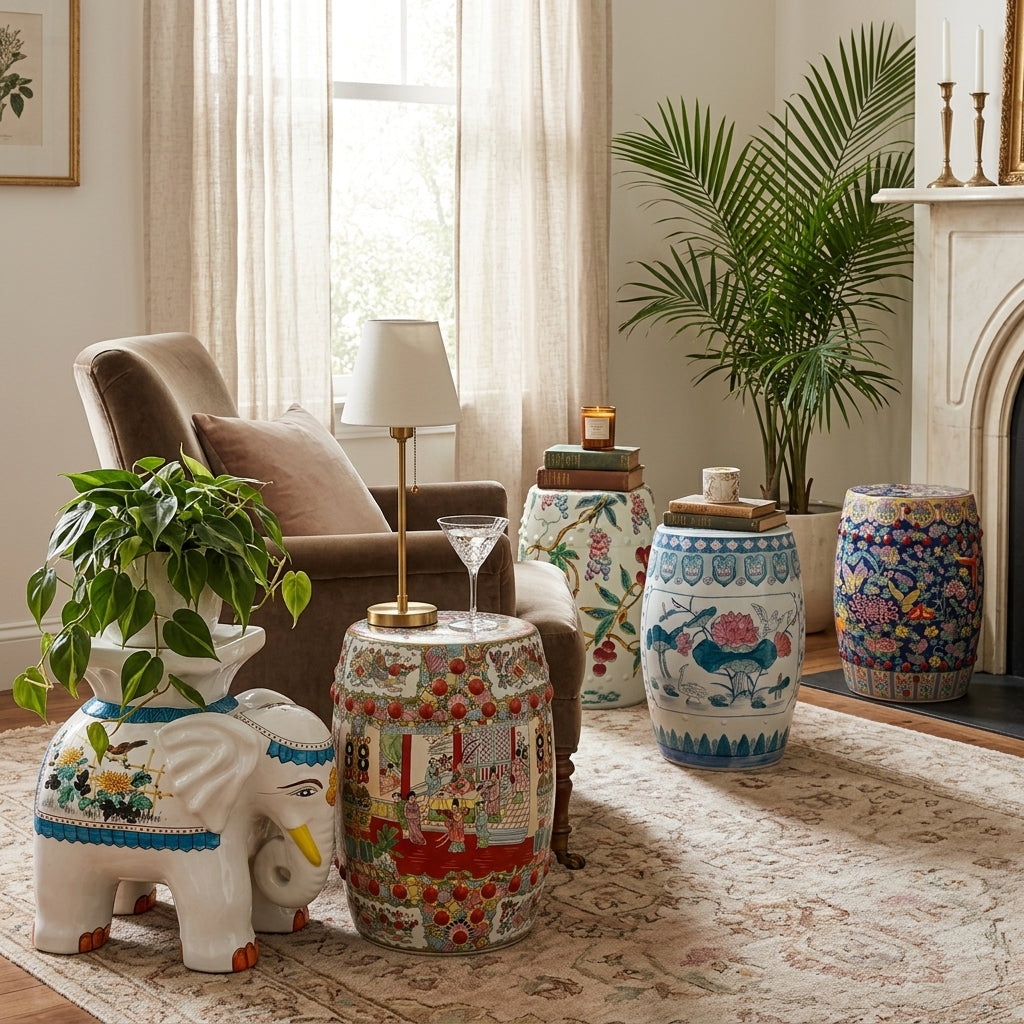 The Ultimate Style Chameleon: How to Use and Style Vintage Ceramic Garden Stools