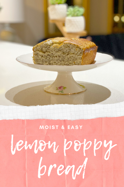 Easy Breezy Lemon Poppy Seed Loaf Bread