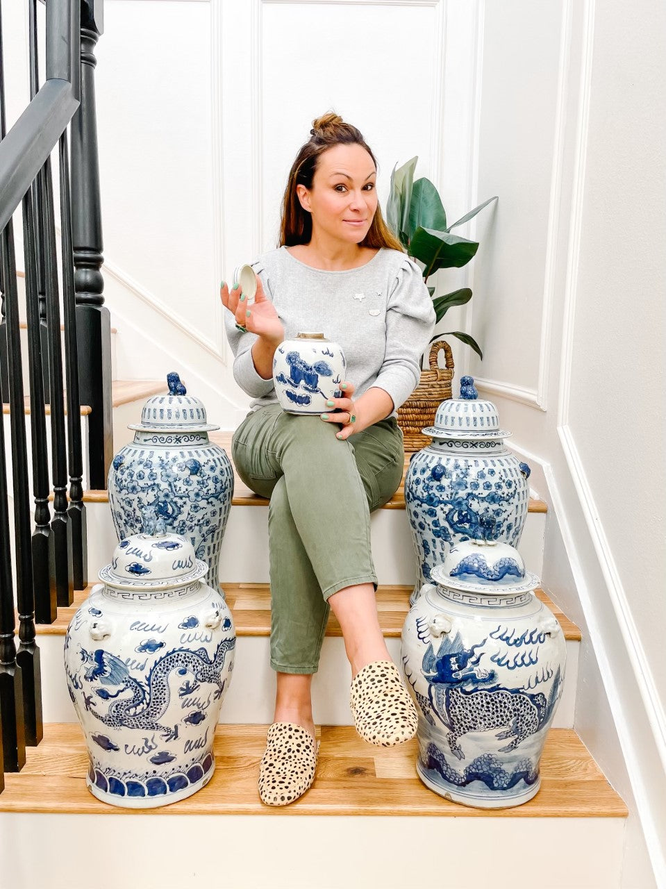 Blue & White