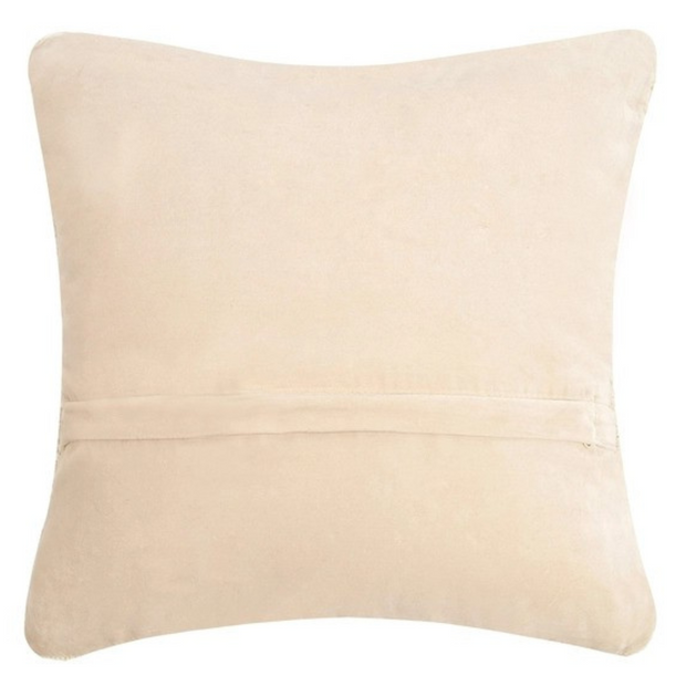 Blue Heron Square Wool Hooked Pillow