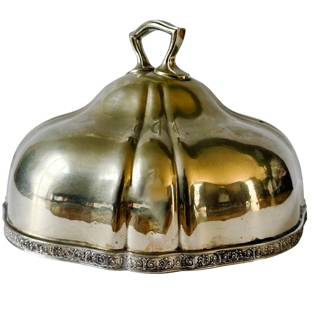 antiques Reed & Barton Silver Soldered Hotel Deshler Food Cloche / Dome