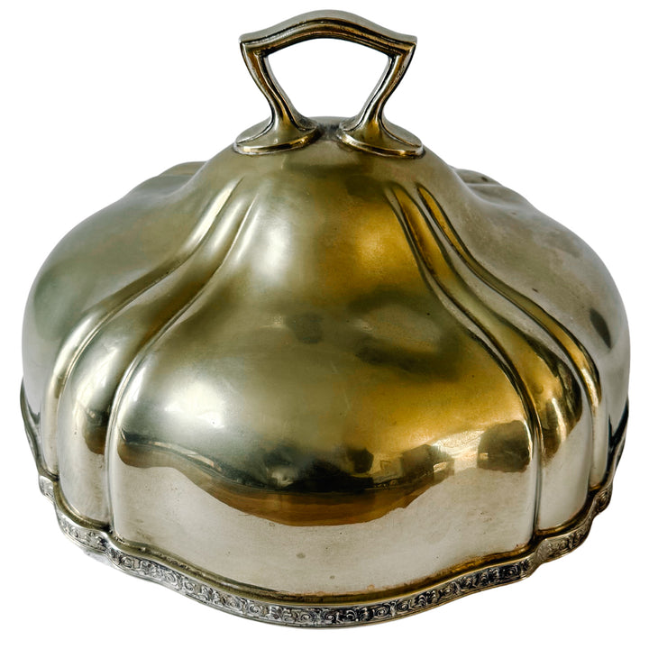 antiques Reed & Barton Silver Soldered Hotel Deshler Food Cloche / Dome