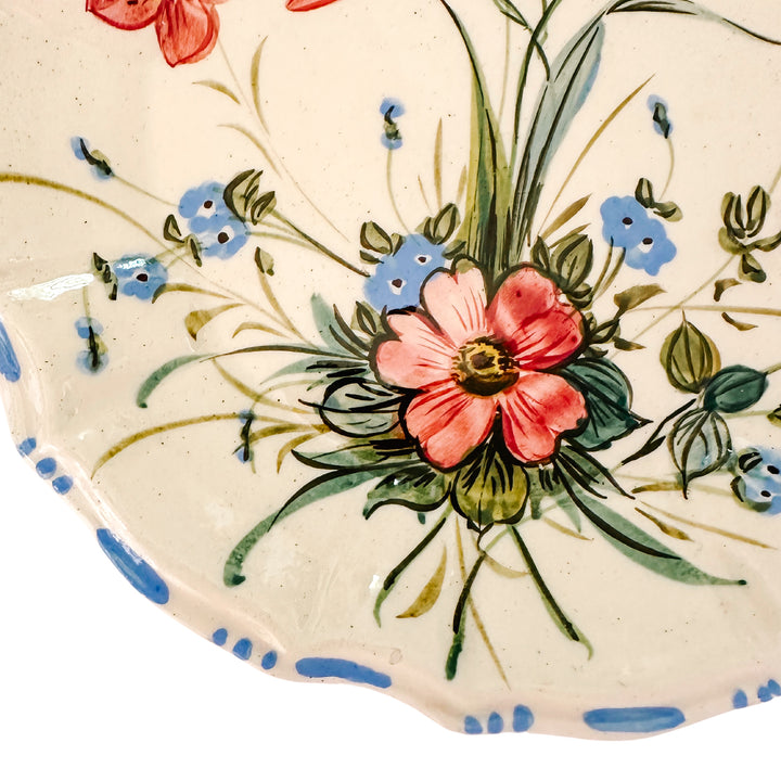 Italian Renaissance Majolica Floral Plates