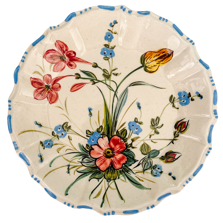 Italian Renaissance Majolica Floral Plates
