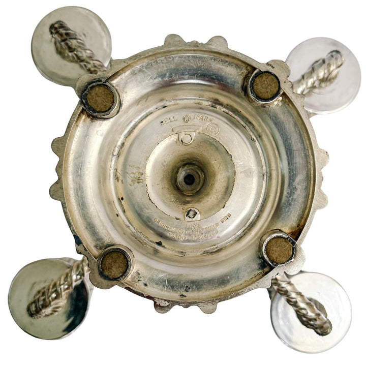 English Silverplate 5-Light Candelabra by Roberts & Belk in a Neo-Rococo Style