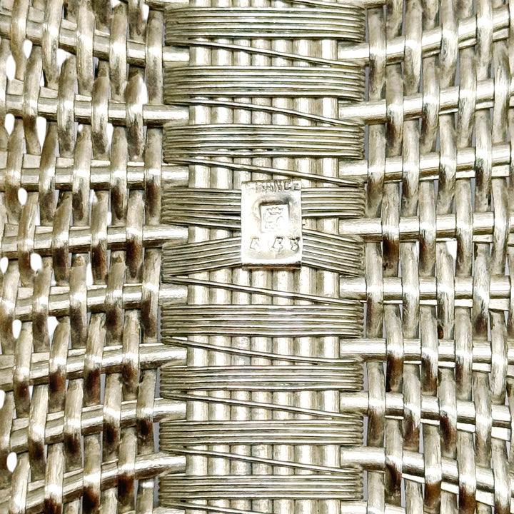 1960 Eisenberg-Lozano French Woven Silverplate Wine Basket