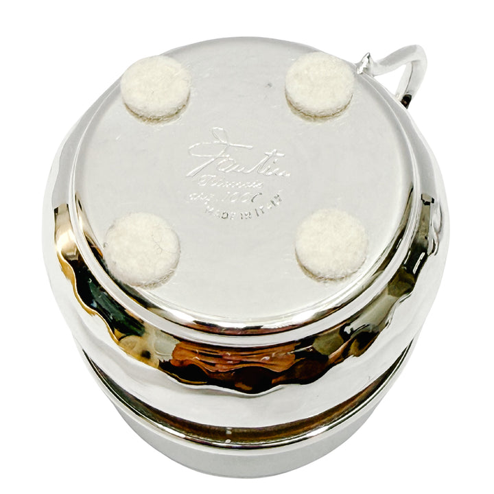 1960 Italian Fantin Silver-Plated Demitasse Espresso Cups Set of 4