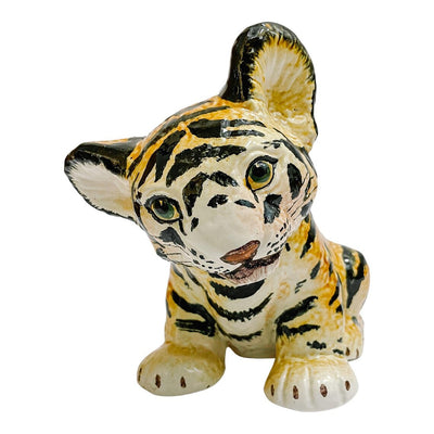 1960 Italian Tiger Cub Ceramic Figurine