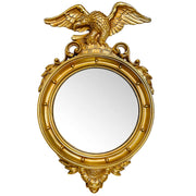 Vintage American Federal Convex Mirror, Gold Finish 1