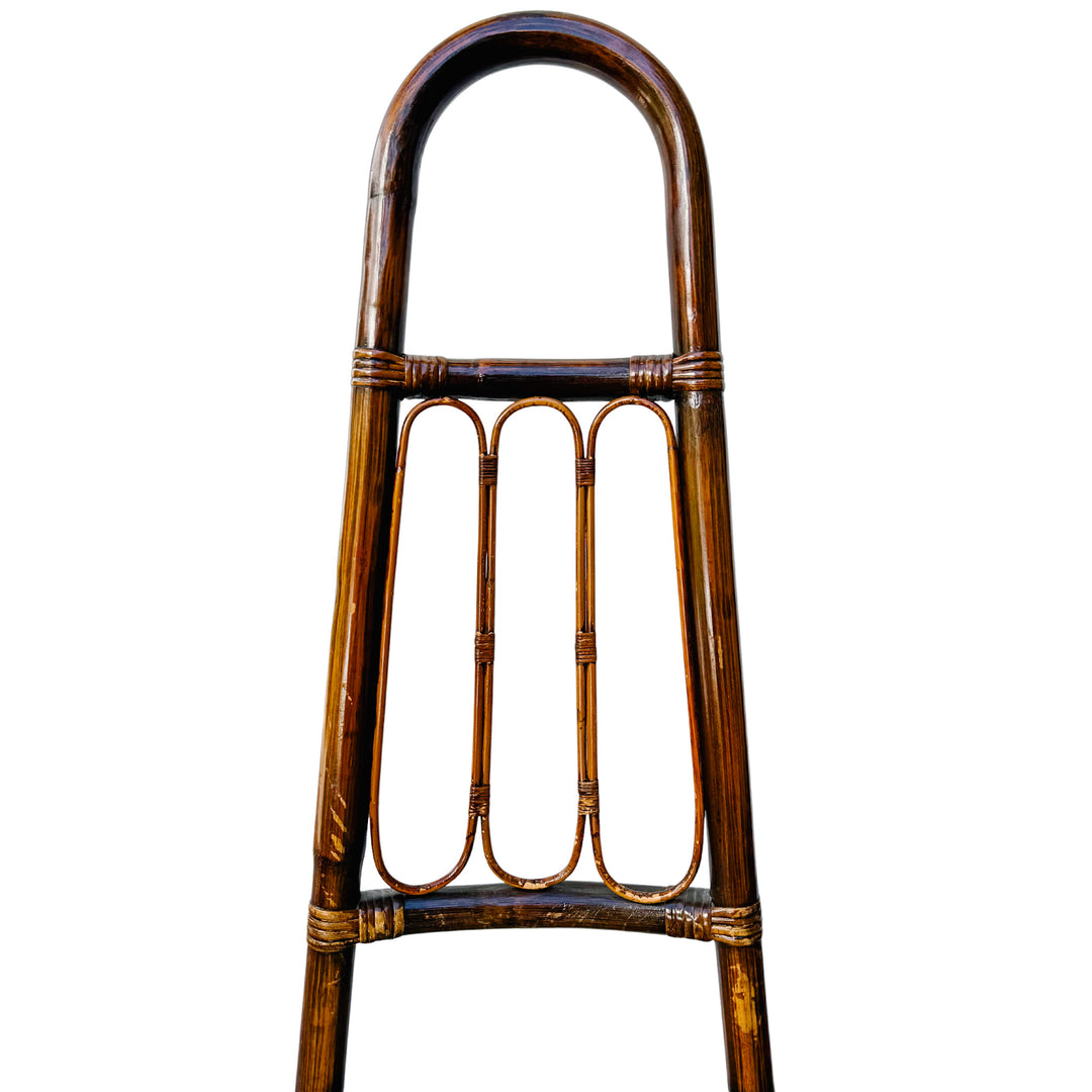 1960s European High Back Bamboo & Rattan Dining Chairs, Set of 6