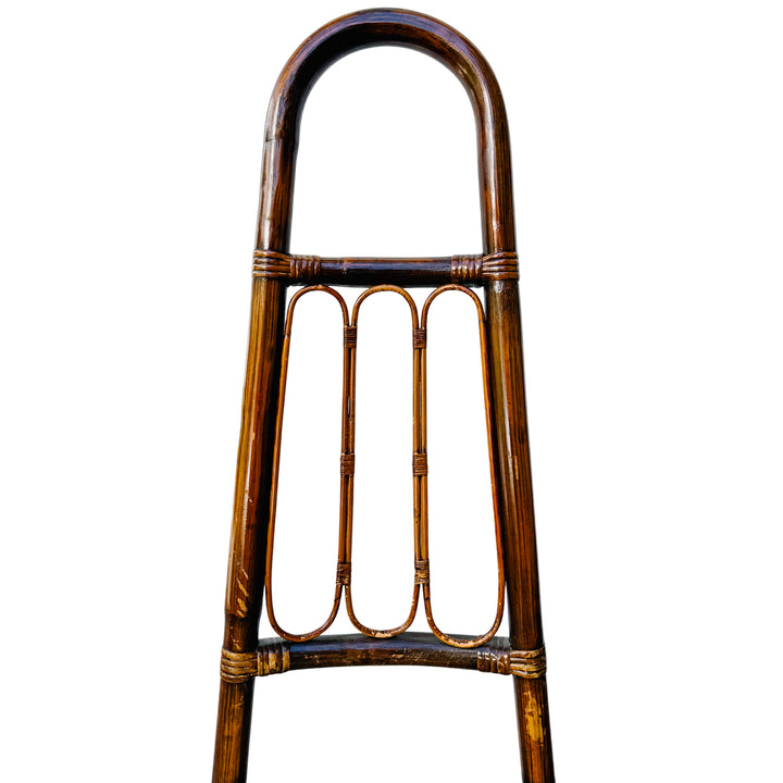 1960s European High Back Bamboo & Rattan Dining Chairs, Set of 6