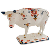 Vintage Royal Delft Polychrome Cow Figurine