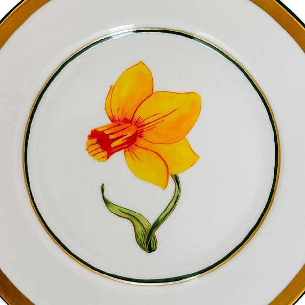 Vintage Marc Blackwell Daffodils Salad Plates, Set Of 6