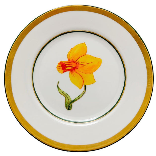 Vintage Marc Blackwell Daffodils Salad Plates, Set Of 6
