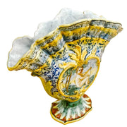 19th Century Italian Faience Tulipiere Vase by Angelo Minghetti