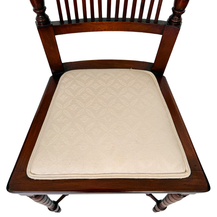 19th Century English Regency Mahogany Parlor Set Settee and Pair of Side Chairs