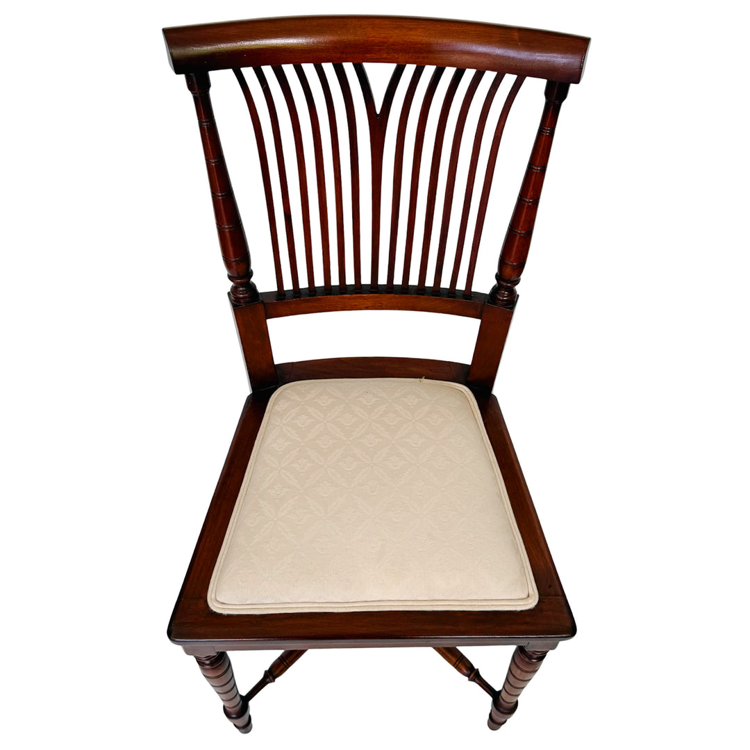 19th Century English Regency Mahogany Parlor Set Settee and Pair of Side Chairs