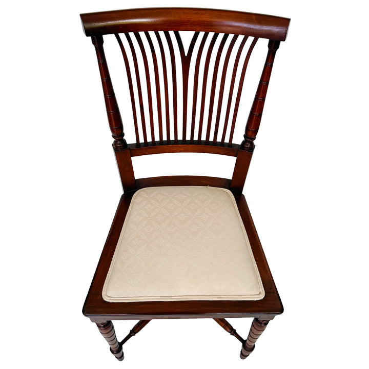 19th Century English Regency Mahogany Parlor Set Settee and Pair of Side Chairs