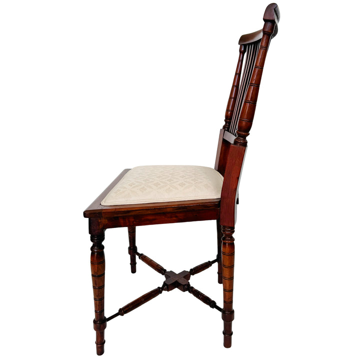 19th Century English Regency Mahogany Parlor Set Settee and Pair of Side Chairs