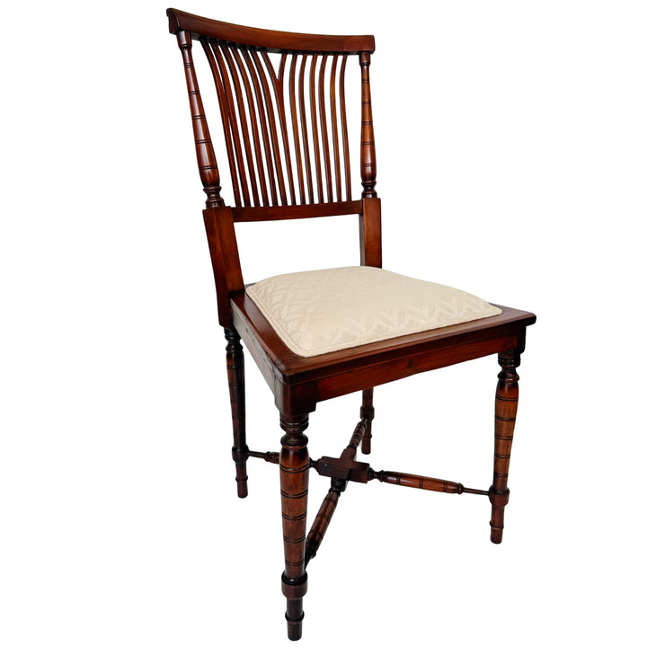 19th Century English Regency Mahogany Parlor Set Settee and Pair of Side Chairs