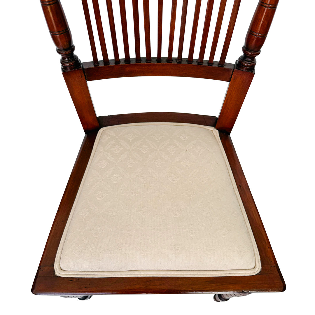 19th Century English Regency Mahogany Parlor Set Settee and Pair of Side Chairs