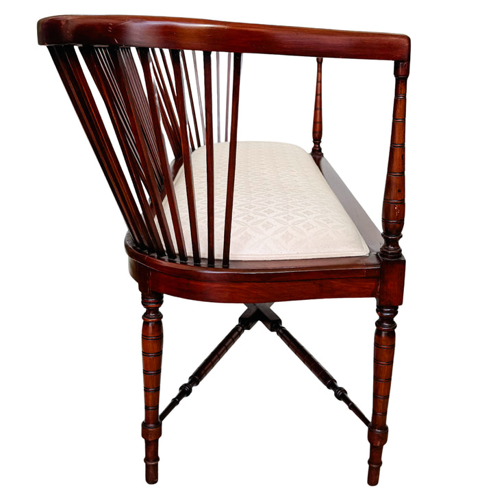 19th Century English Regency Mahogany Parlor Set Settee and Pair of Side Chairs