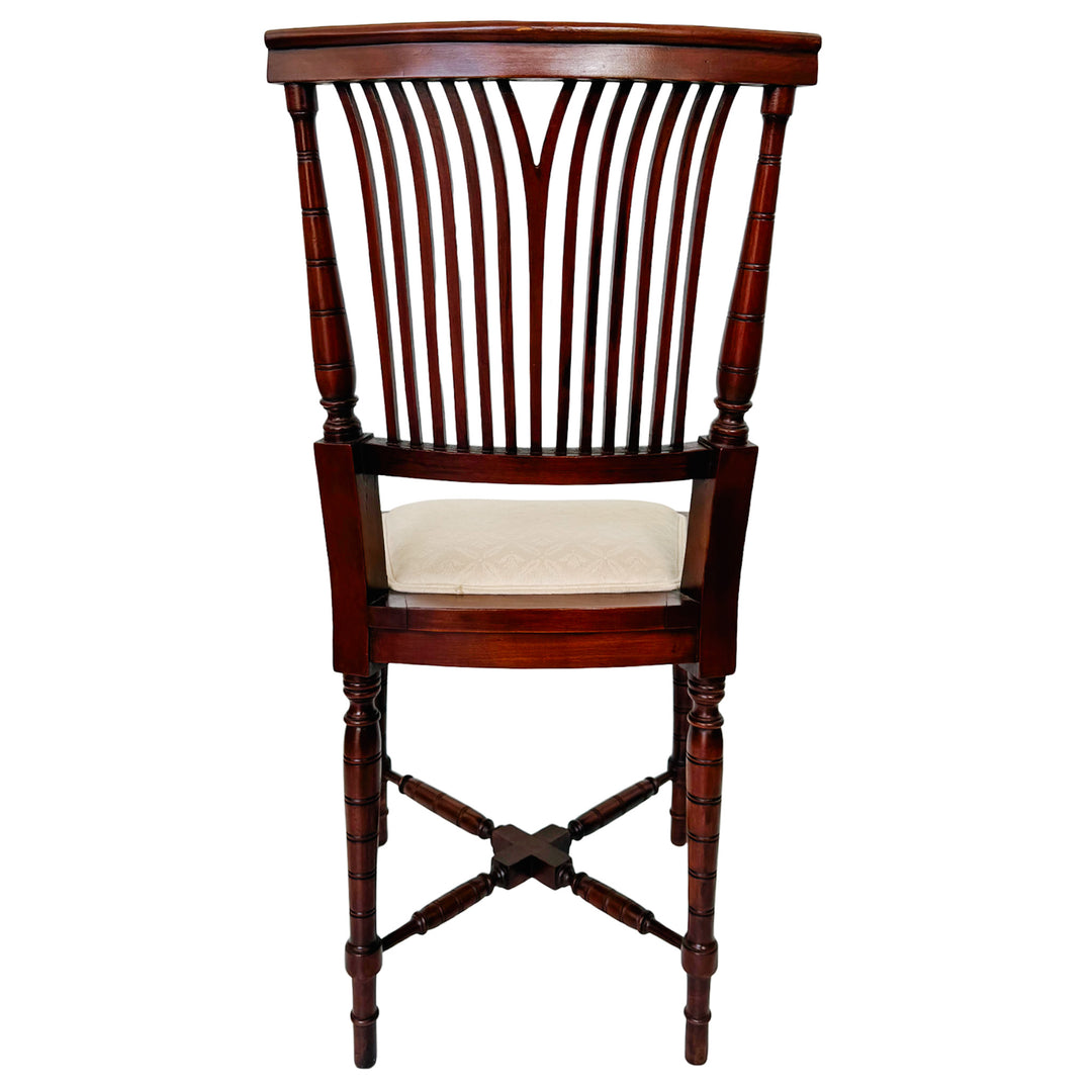 19th Century English Regency Mahogany Parlor Set Settee and Pair of Side Chairs