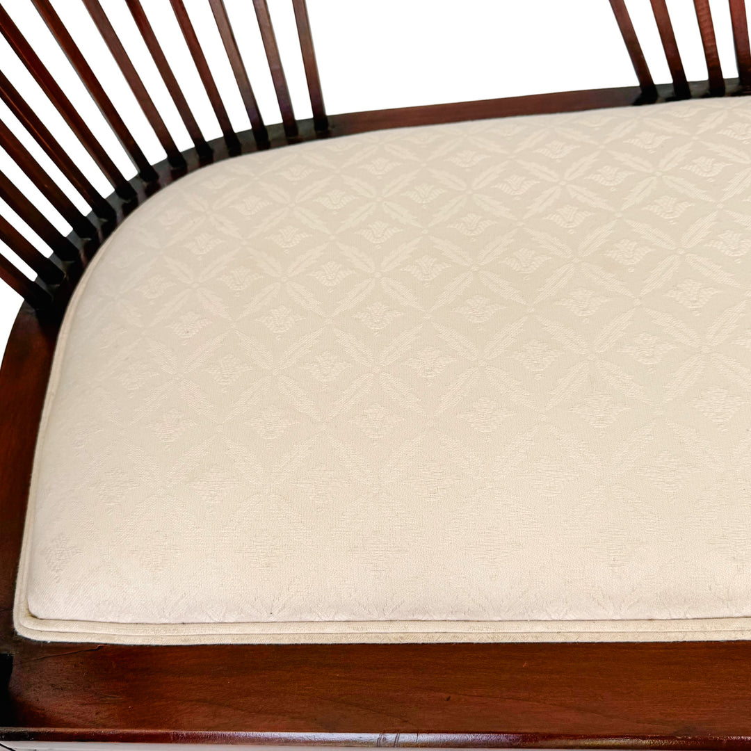 19th Century English Regency Mahogany Parlor Set Settee and Pair of Side Chairs