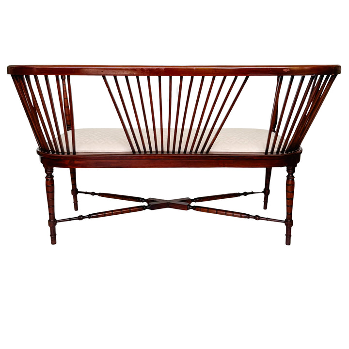 19th Century English Regency Mahogany Parlor Set Settee and Pair of Side Chairs