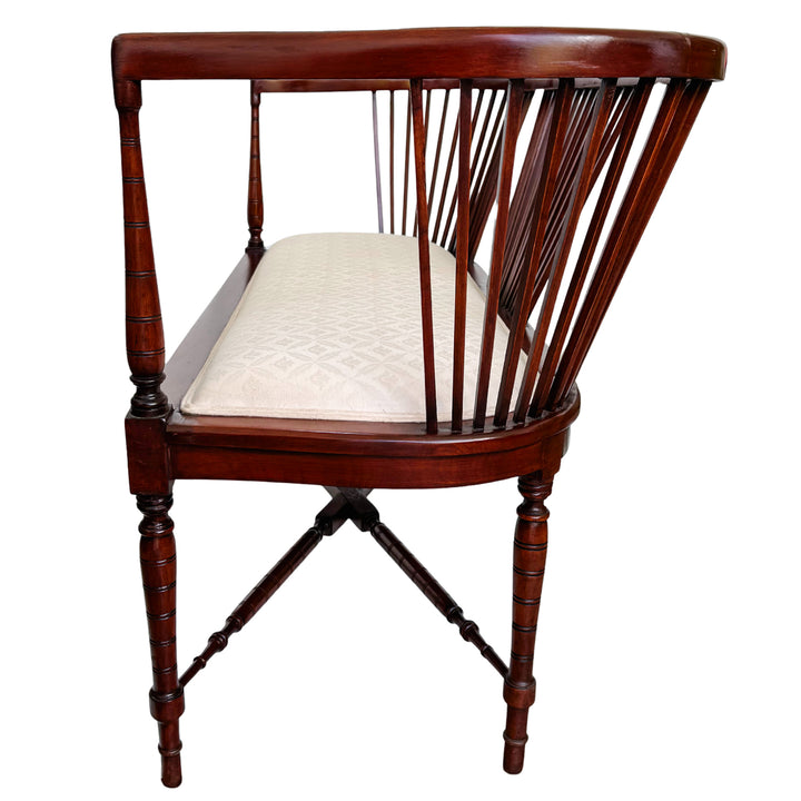 19th Century English Regency Mahogany Parlor Set Settee and Pair of Side Chairs