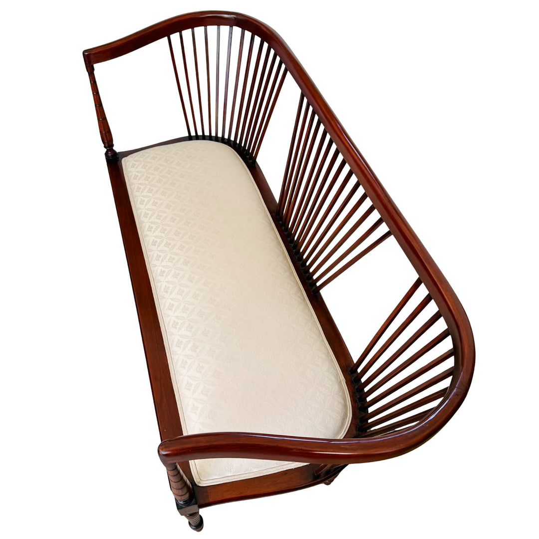 19th Century English Regency Mahogany Parlor Set Settee and Pair of Side Chairs