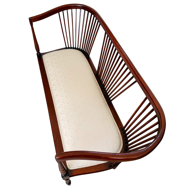 19th Century English Regency Mahogany Parlor Set Settee and Pair of Side Chairs