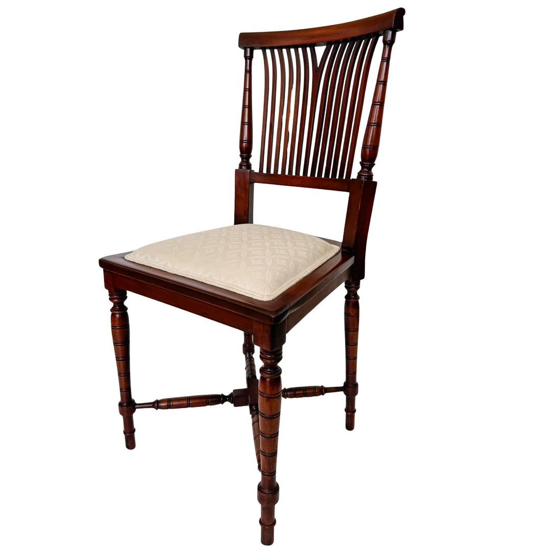 19th Century English Regency Mahogany Parlor Set Settee and Pair of Side Chairs