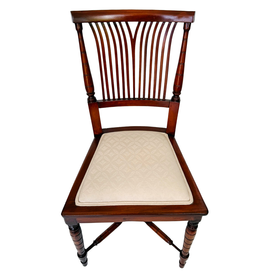 19th Century English Regency Mahogany Parlor Set Settee and Pair of Side Chairs