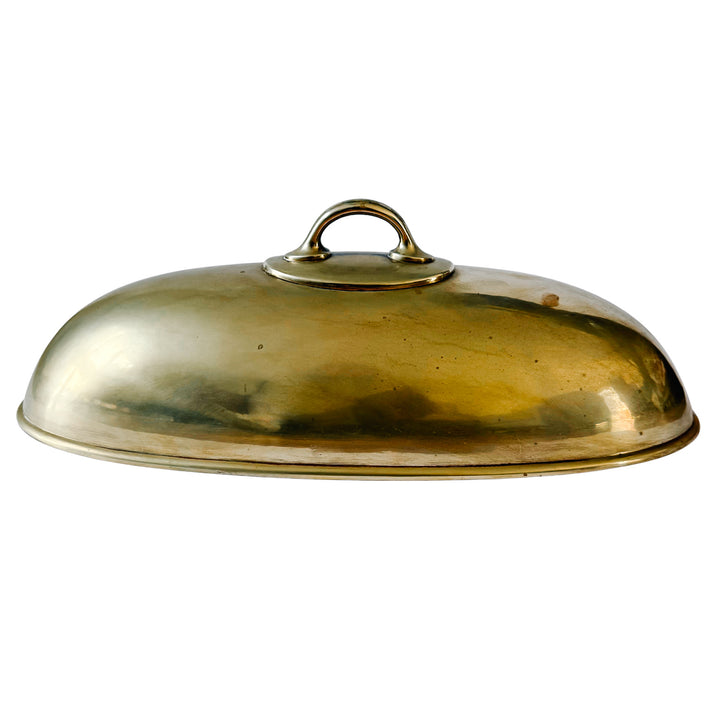 19th Century Grand Victorian Silver Soldered Oval Food Cloche by Reed & Barton