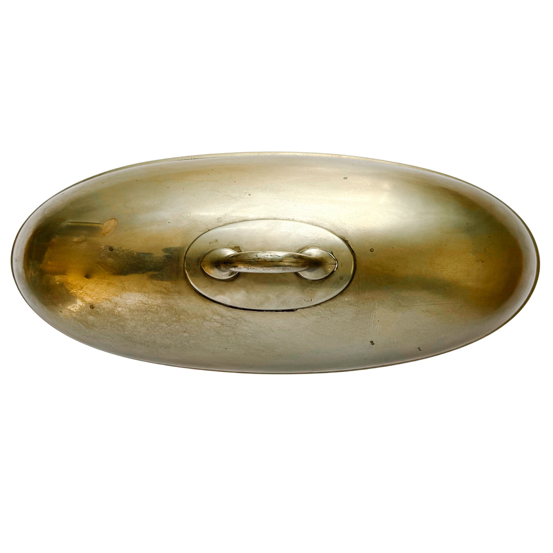 19th Century Grand Victorian Silver Soldered Oval Food Cloche by Reed & Barton