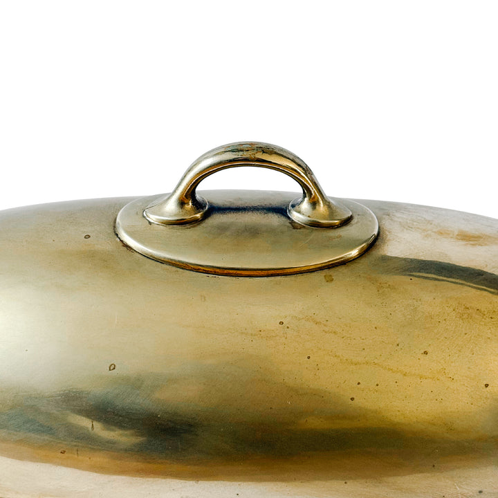 19th Century Grand Victorian Silver Soldered Oval Food Cloche by Reed & Barton